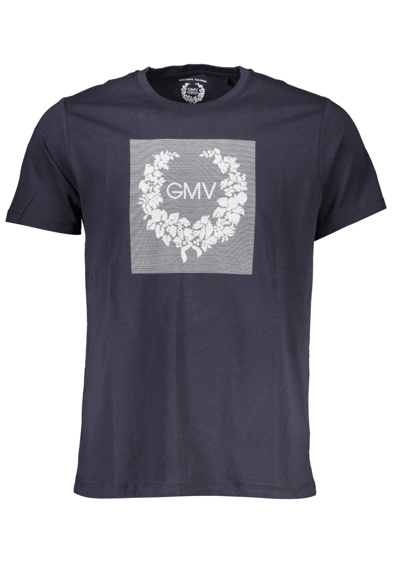 GIAN MARCO VENTURI MEN'S SHORT SLEEVED T-SHIRT BLUE
