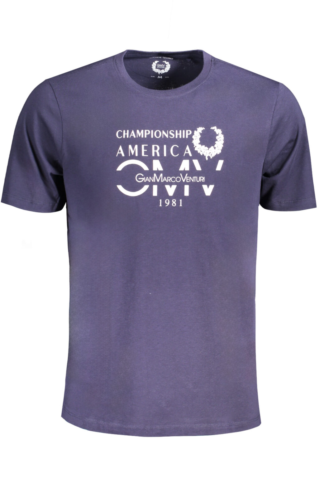 gianmarcoventurit-shirtmanichecorteuomoblu_1 GIAN MARCO VENTURI mėlyni vyriški marškinėliai trumpomis rankovėmis