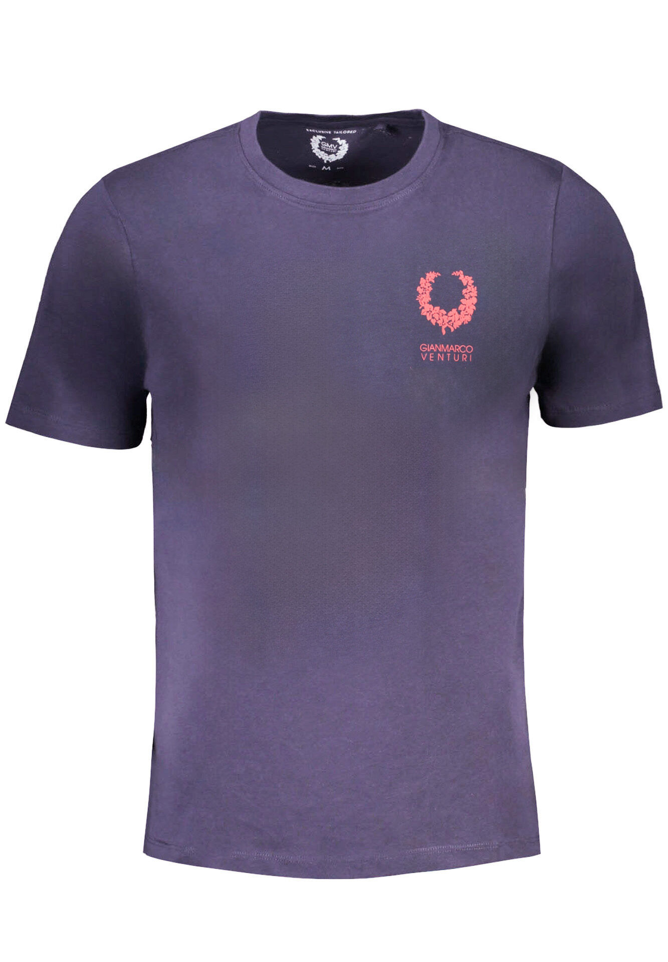 GIAN MARCO VENTURI MEN'S SHORT SLEEVED T-SHIRT BLUE