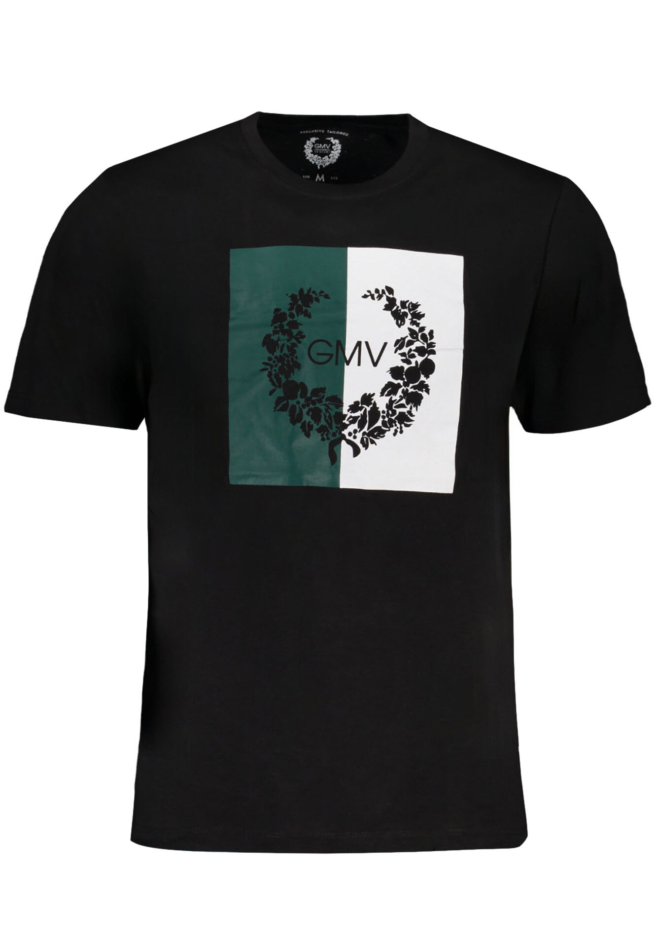 GIAN MARCO VENTURI MEN'S SHORT SLEEVE T-SHIRT BLACK