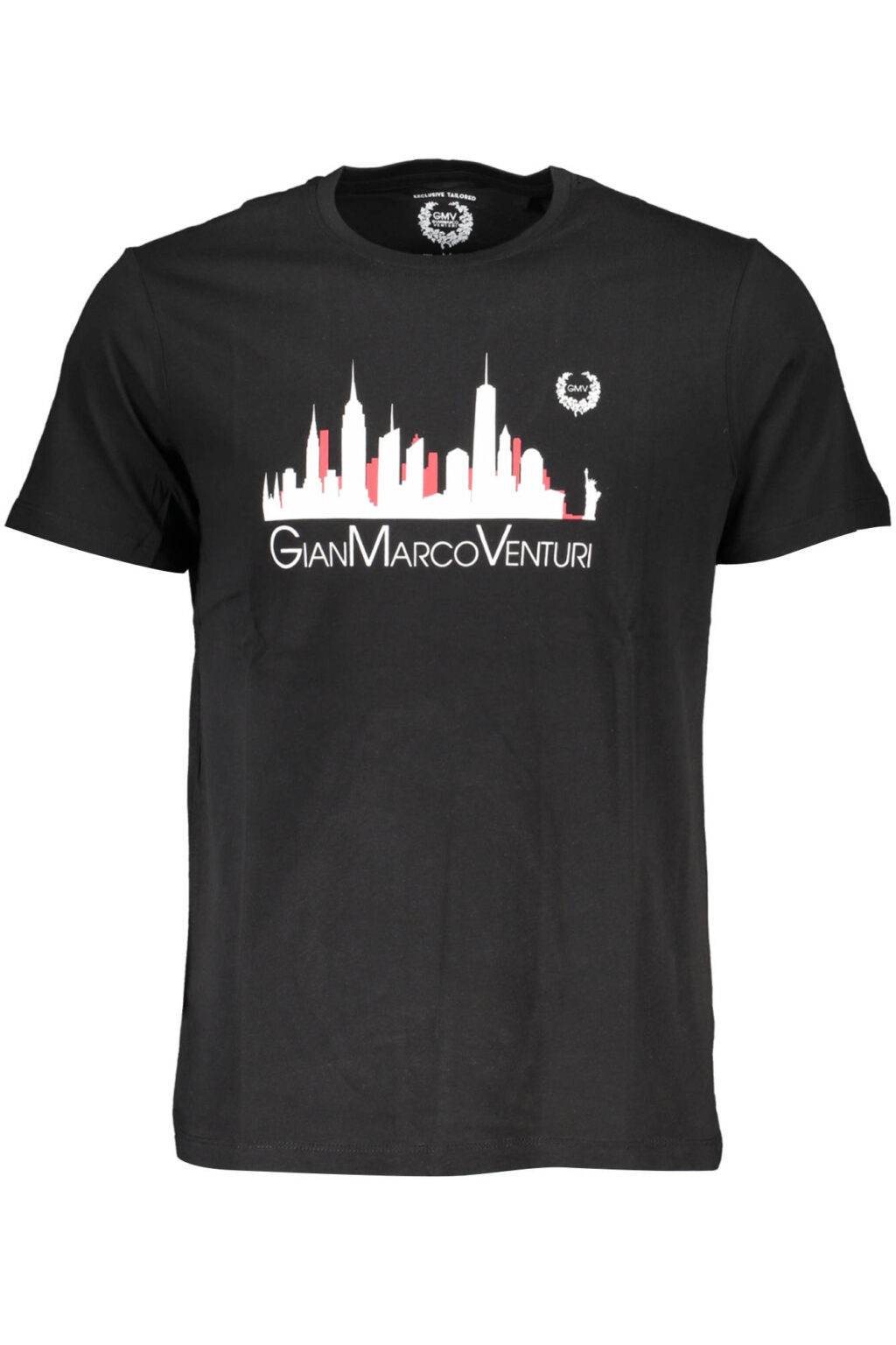 gianmarcoventurit-shirtmanichecorteuomonero_1 GIAN MARCO VENTURI juodi vyriški marškinėliai trumpomis rankovėmis