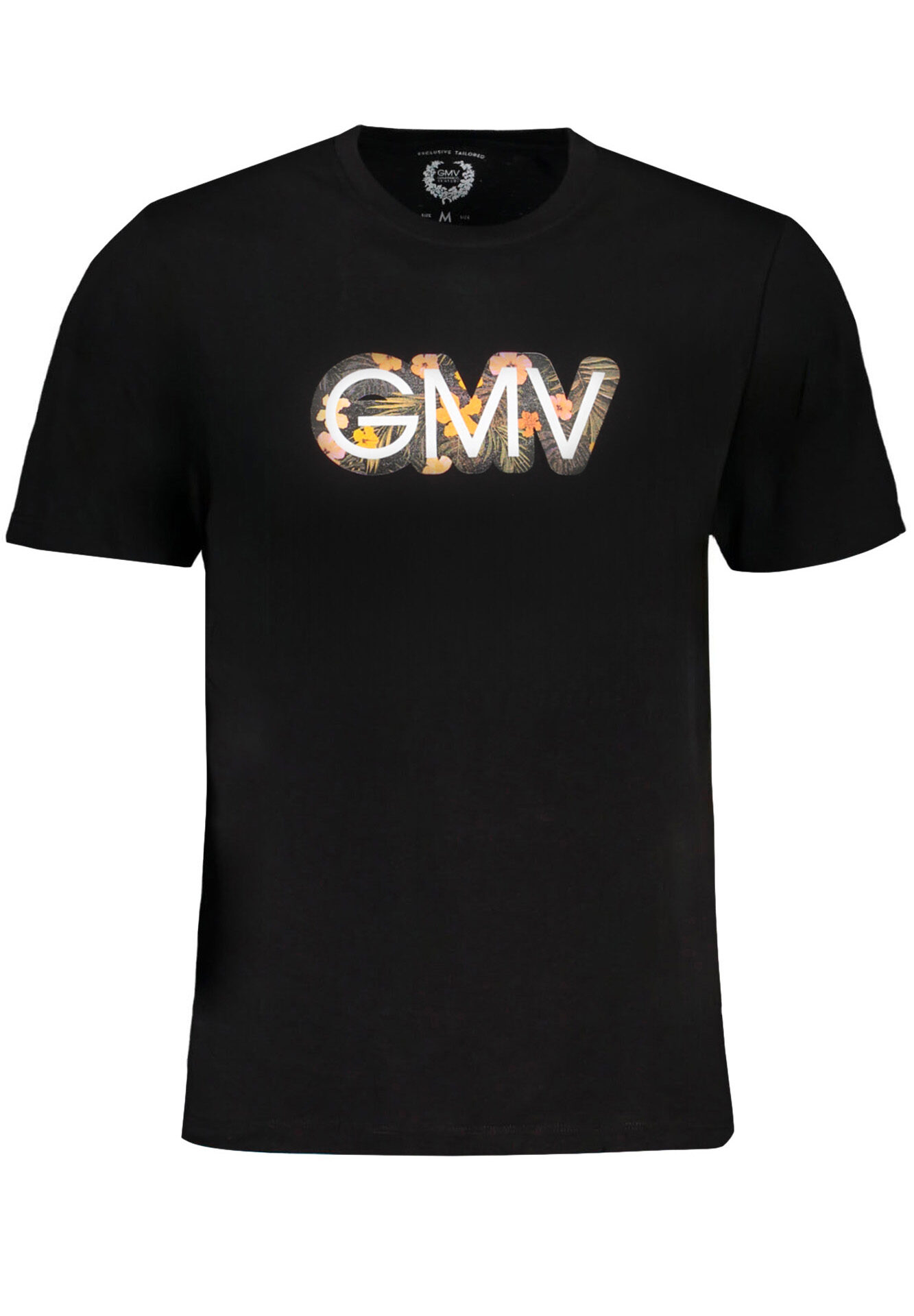 GIAN MARCO VENTURI MEN'S SHORT SLEEVED T-SHIRT BLACK