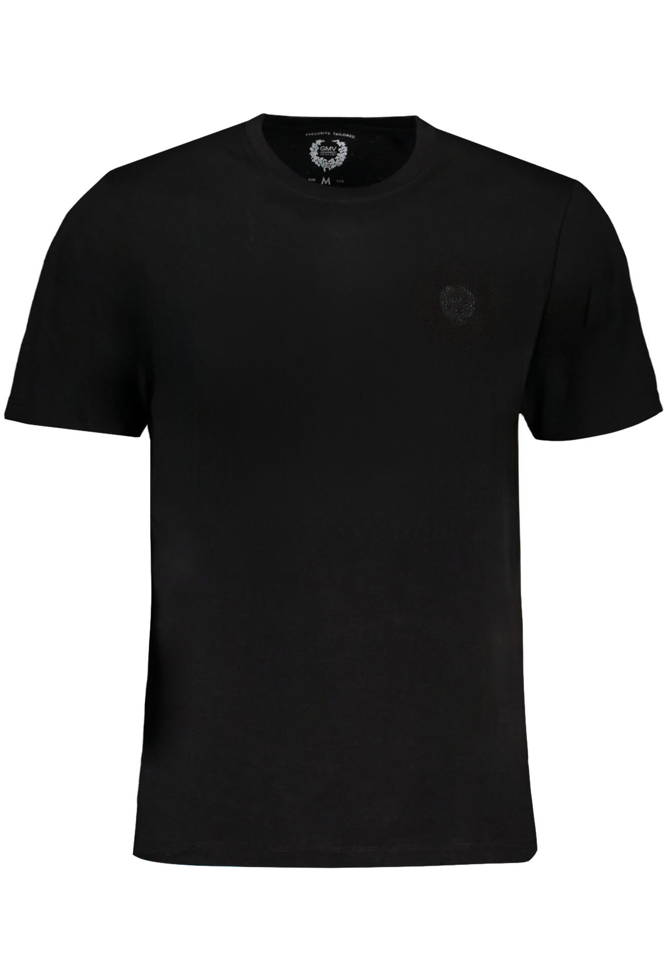 GIAN MARCO VENTURI MEN'S SHORT SLEEVED T-SHIRT BLACK