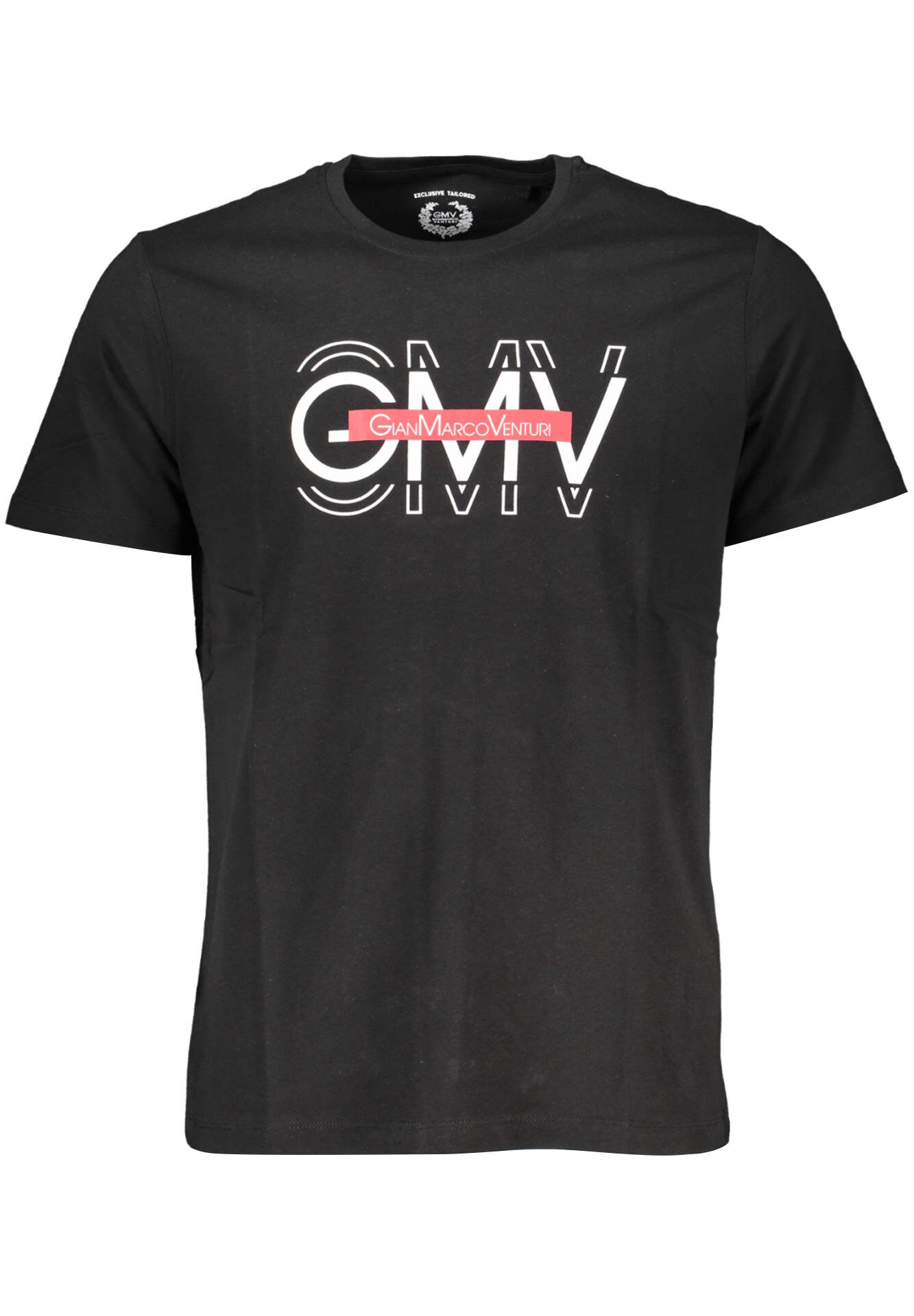 GIAN MARCO VENTURI MEN'S SHORT SLEEVE T-SHIRT BLACK