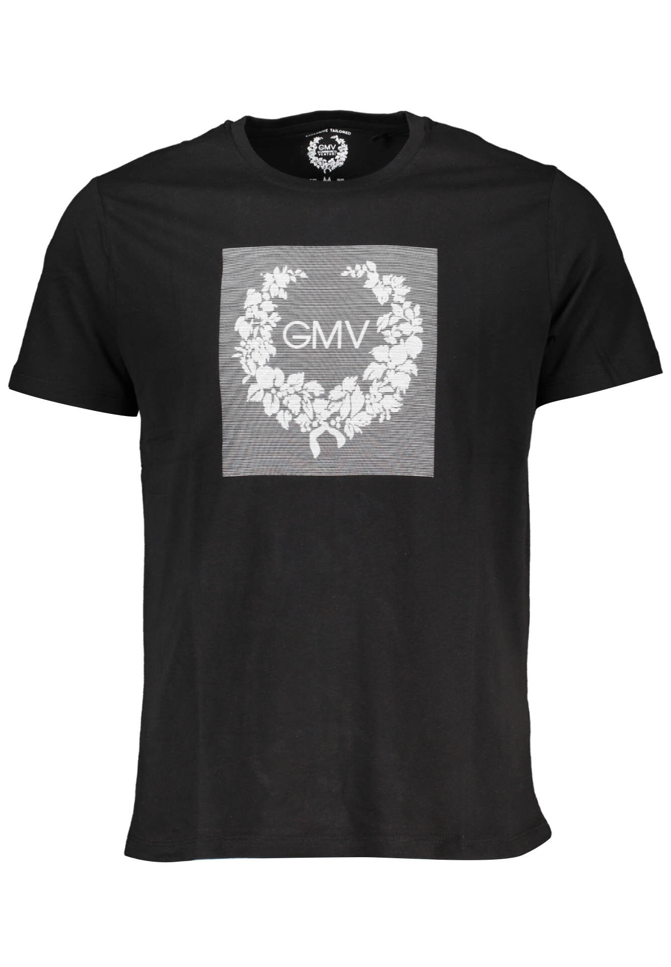 GIAN MARCO VENTURI MEN'S SHORT SLEEVE T-SHIRT BLACK