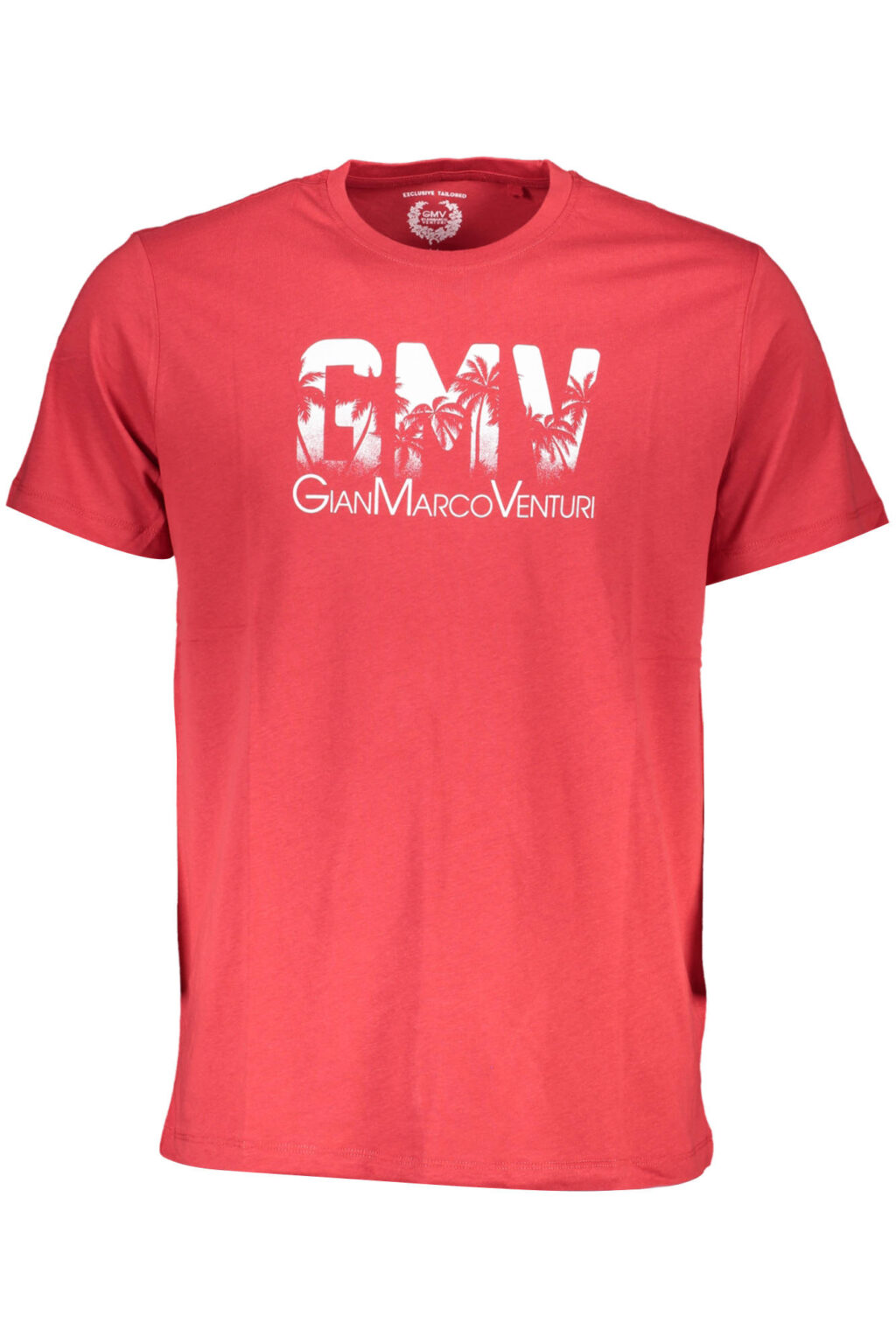gianmarcoventurit-shirtmanichecorteuomorosso_1 GIAN MARCO VENTURI vyriški marškinėliai trumpomis rankovėmis, raudoni