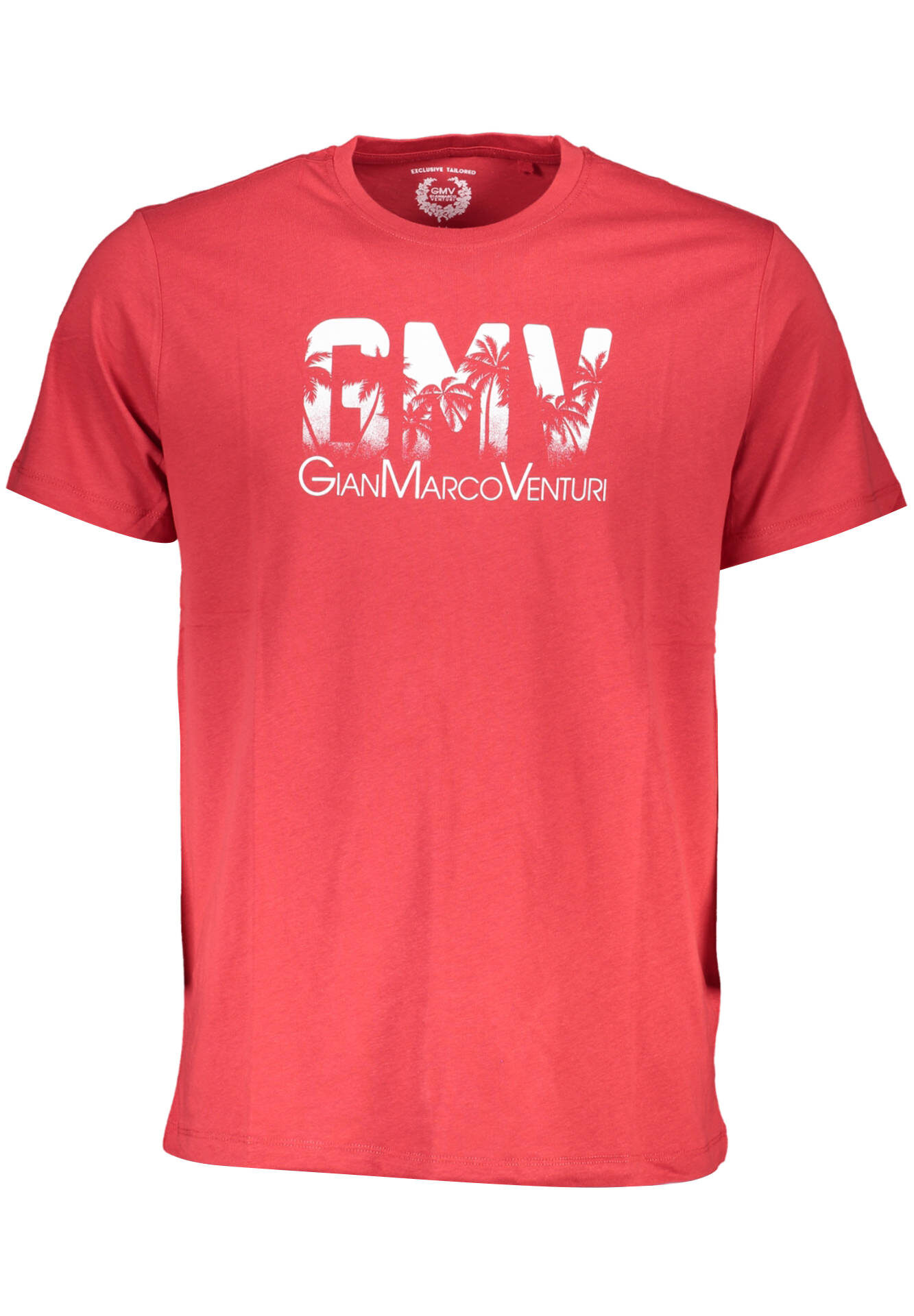 GIAN MARCO VENTURI MEN'S SHORT SLEEVE T-SHIRT RED