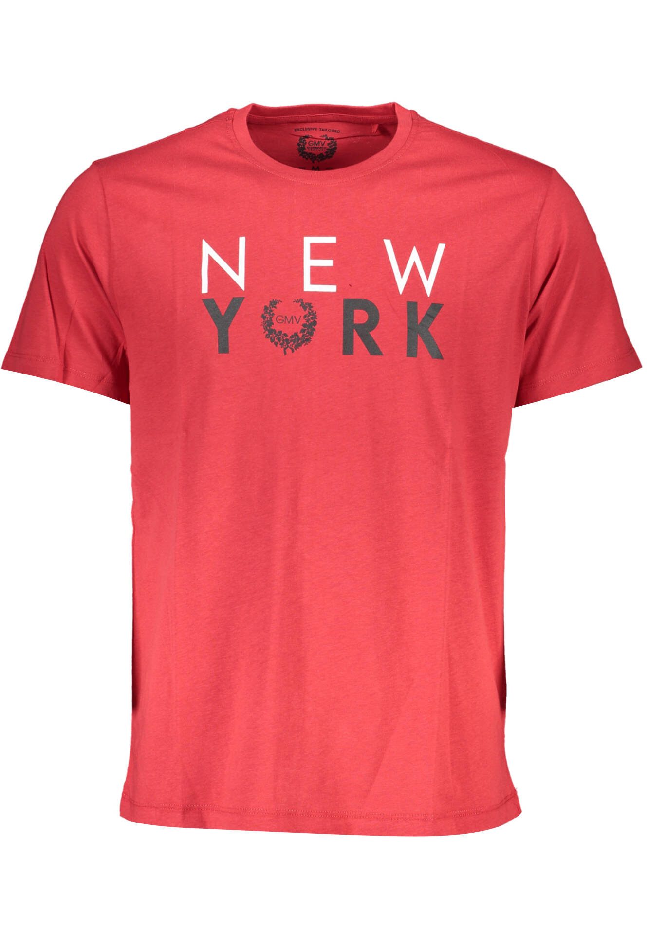 GIAN MARCO VENTURI MEN'S SHORT SLEEVE T-SHIRT RED