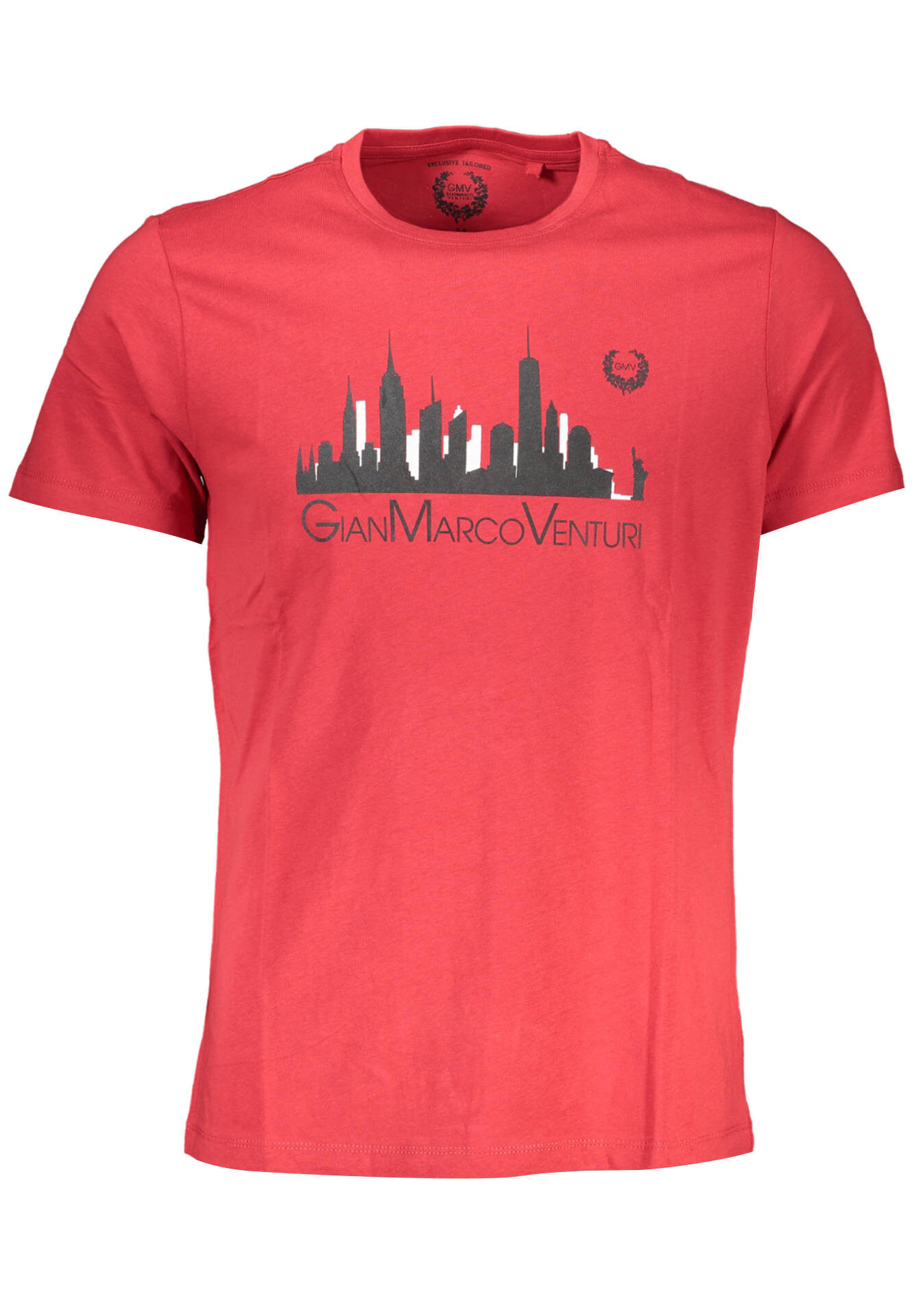 GIAN MARCO VENTURI MEN'S SHORT SLEEVE T-SHIRT RED