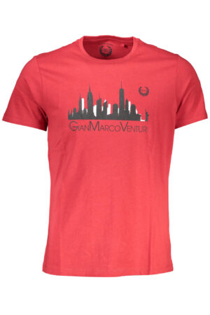 GIAN MARCO VENTURI MEN'S SHORT SLEEVE T-SHIRT RED