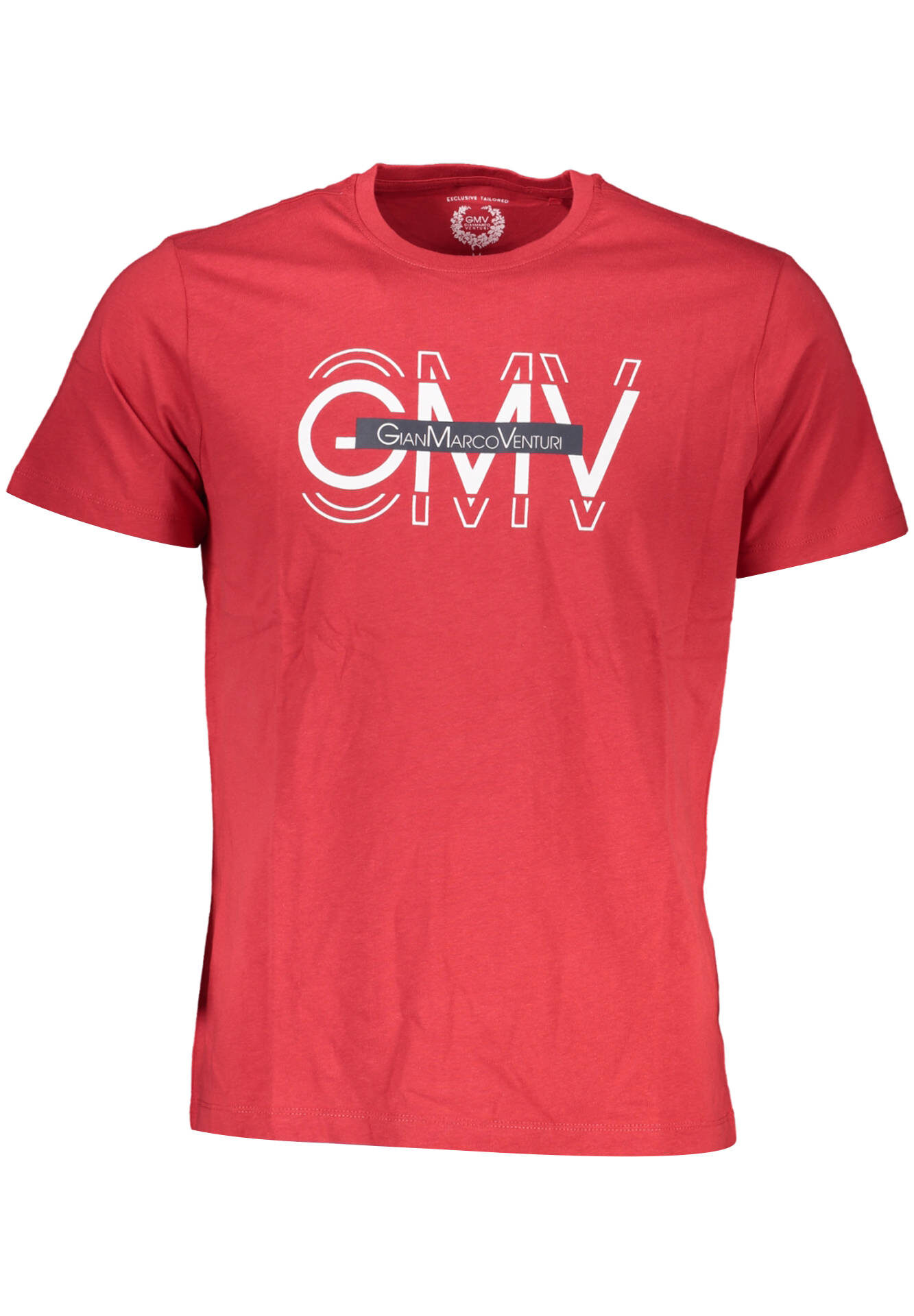 GIAN MARCO VENTURI MEN'S SHORT SLEEVE T-SHIRT RED