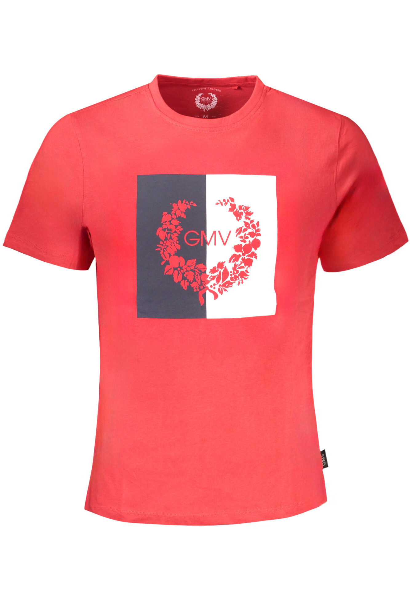 GIAN MARCO VENTURI MEN'S RED SHORT SLEEVE T-SHIRT