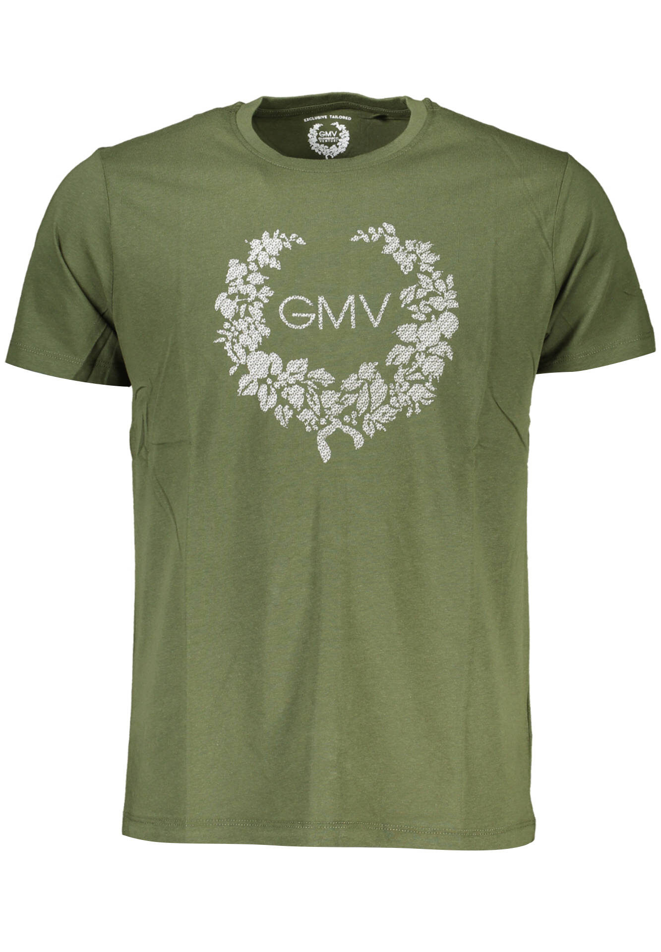 GIAN MARCO VENTURI MEN'S SHORT SLEEVED T-SHIRT GREEN