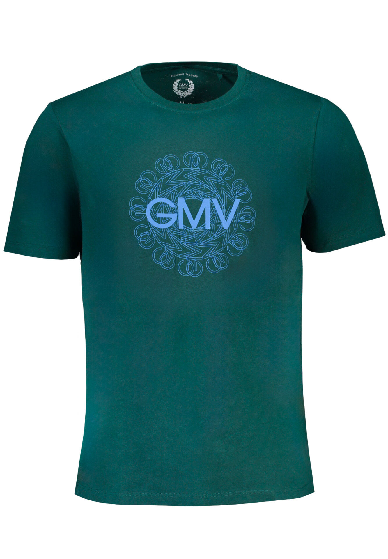 GIAN MARCO VENTURI GREEN MEN'S SHORT SLEEVED T-SHIRT
