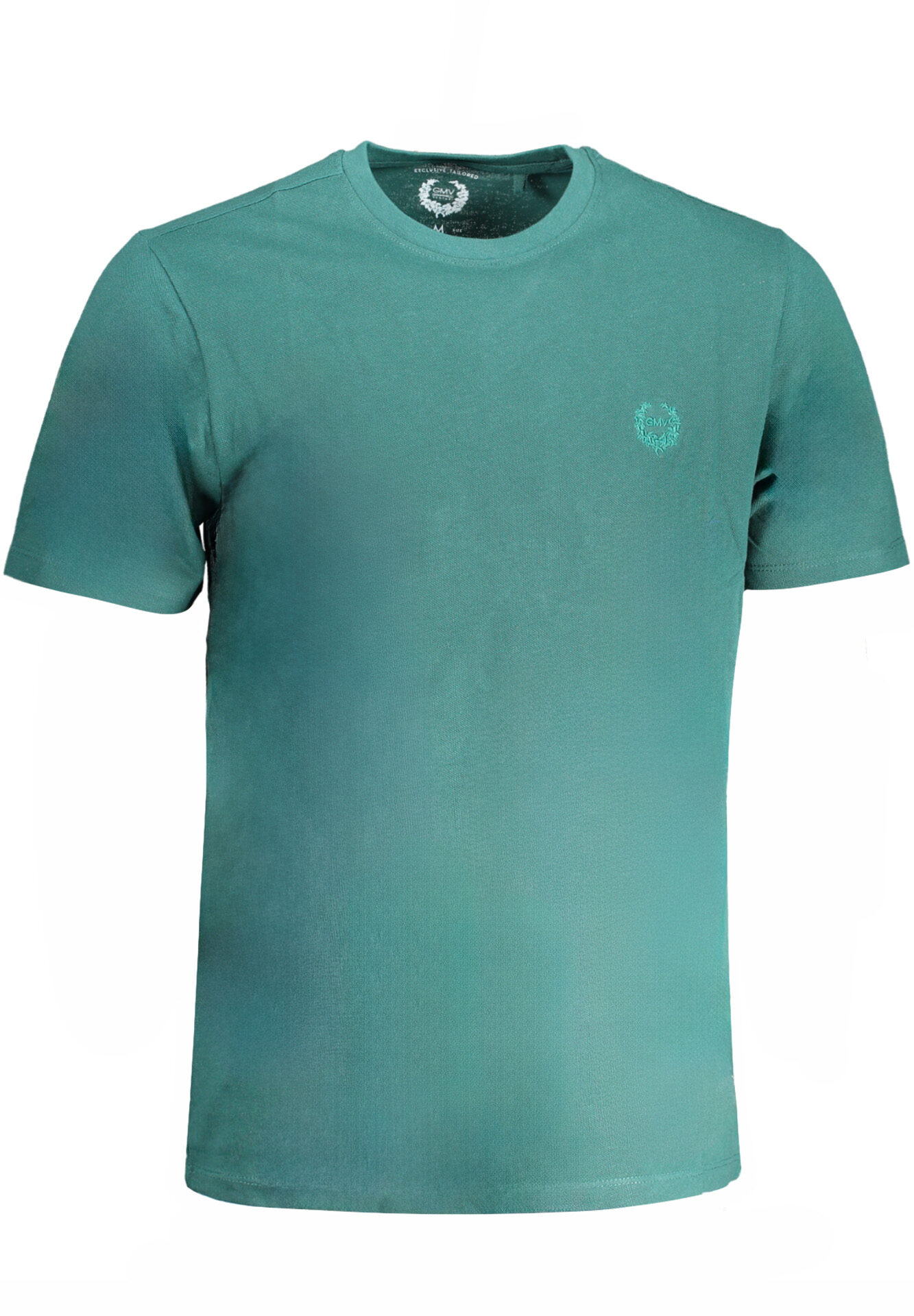 GIAN MARCO VENTURI GREEN MEN'S SHORT SLEEVED T-SHIRT