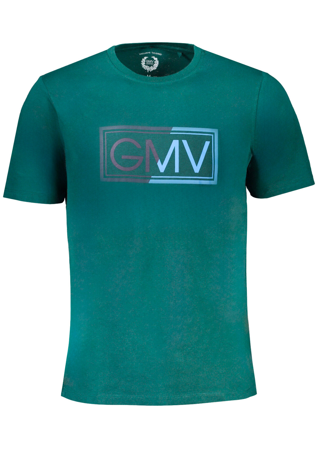 GIAN MARCO VENTURI GREEN MEN'S SHORT SLEEVED T-SHIRT