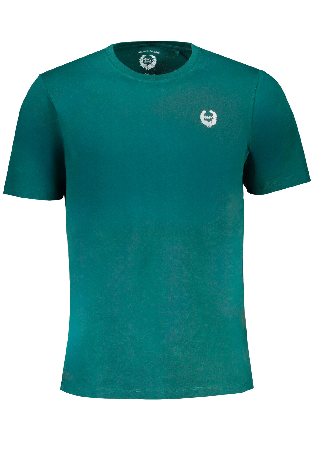 GIAN MARCO VENTURI GREEN MEN'S SHORT SLEEVED T-SHIRT