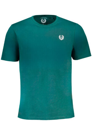 GIAN MARCO VENTURI GREEN MEN'S SHORT SLEEVED T-SHIRT