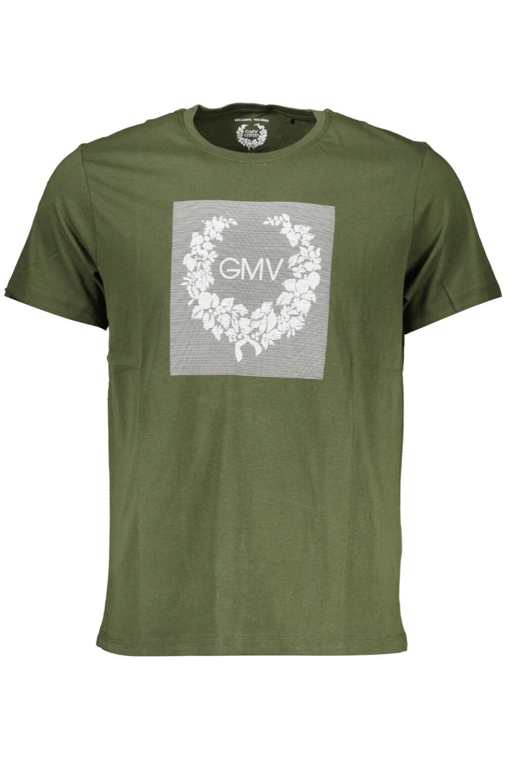 gianmarcoventurit-shirtmanichecorteuomoverde_1 GIAN MARCO VENTURI vyriški marškinėliai trumpomis rankovėmis, žali