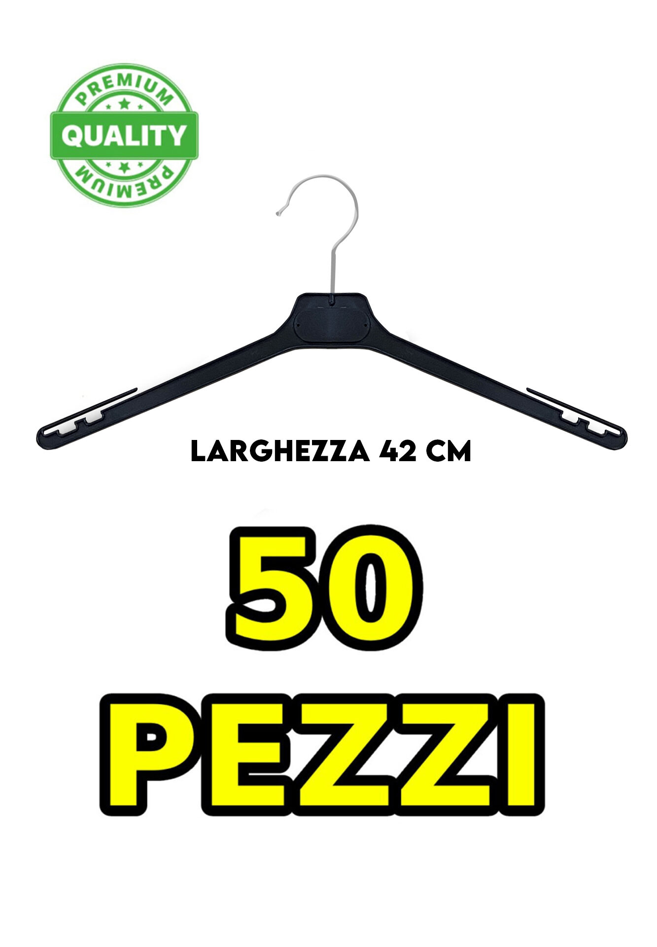 BLACK MEN'S TANK TOP HANGERS