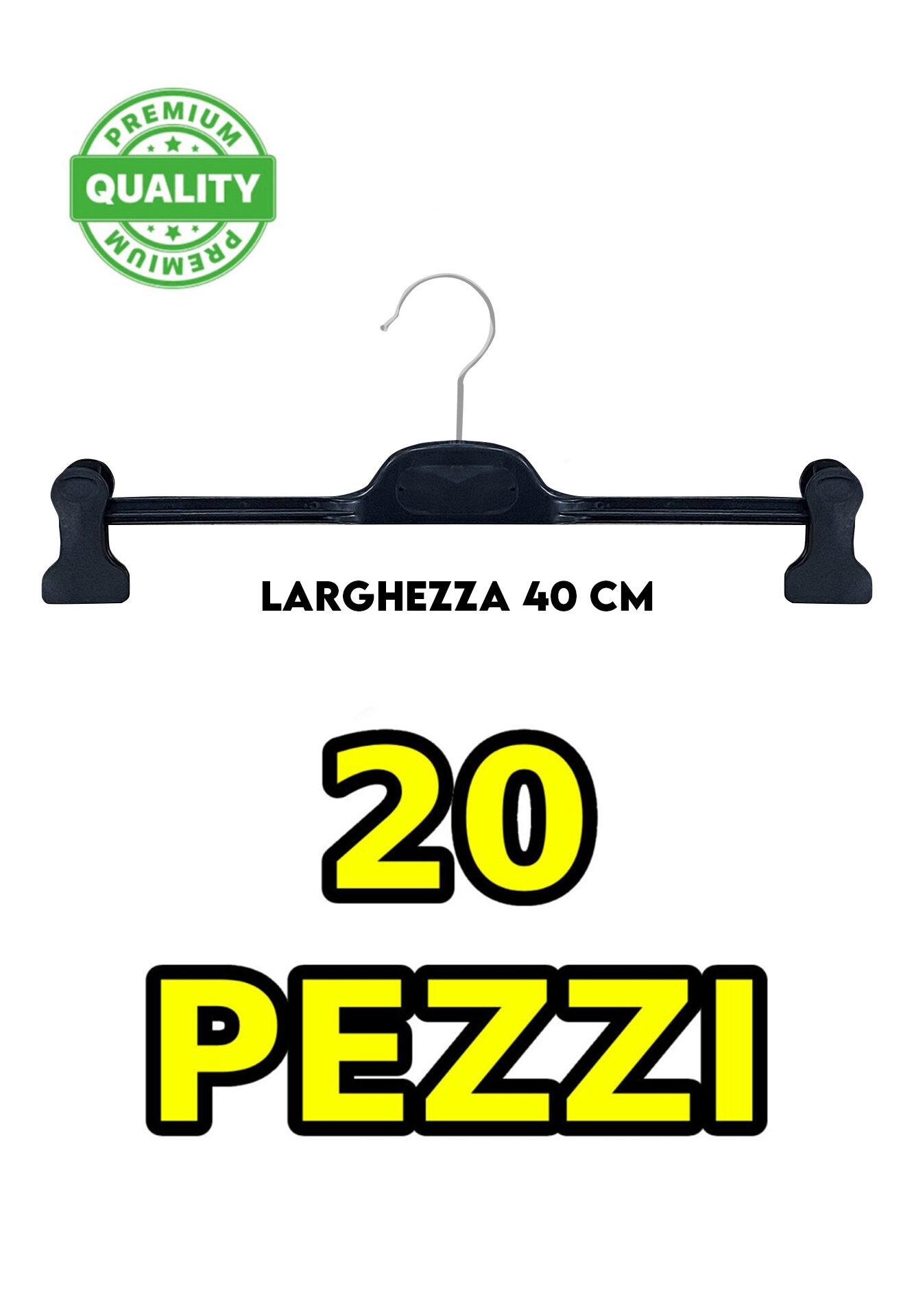 TROUSERS HANGERS FOR MEN BLACK