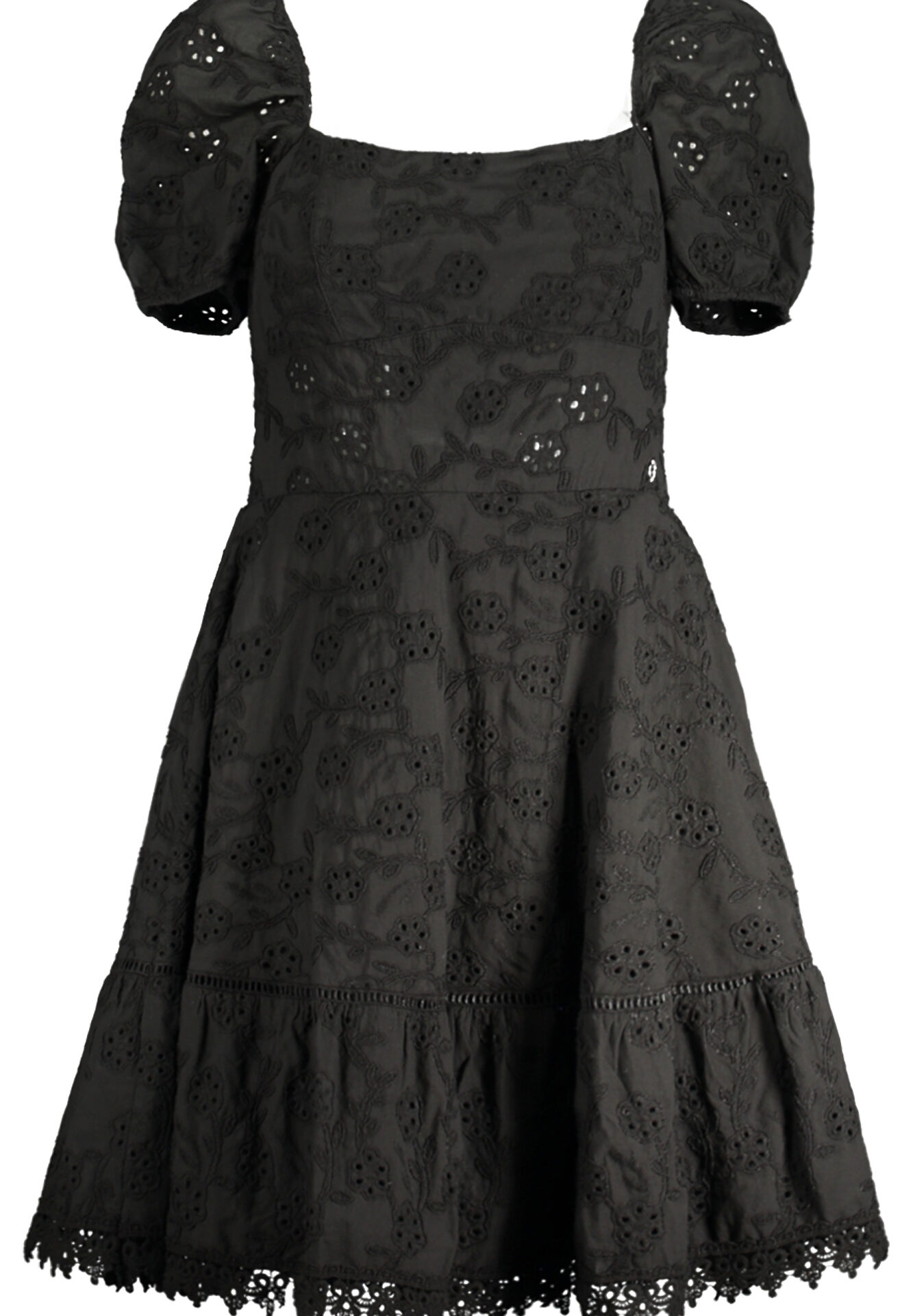 GUESS JEANS SHORT DRESS WOMEN BLACK