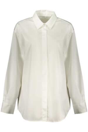 GUESS JEANS WOMEN'S LONG-SLEEVED SHIRT WHITE