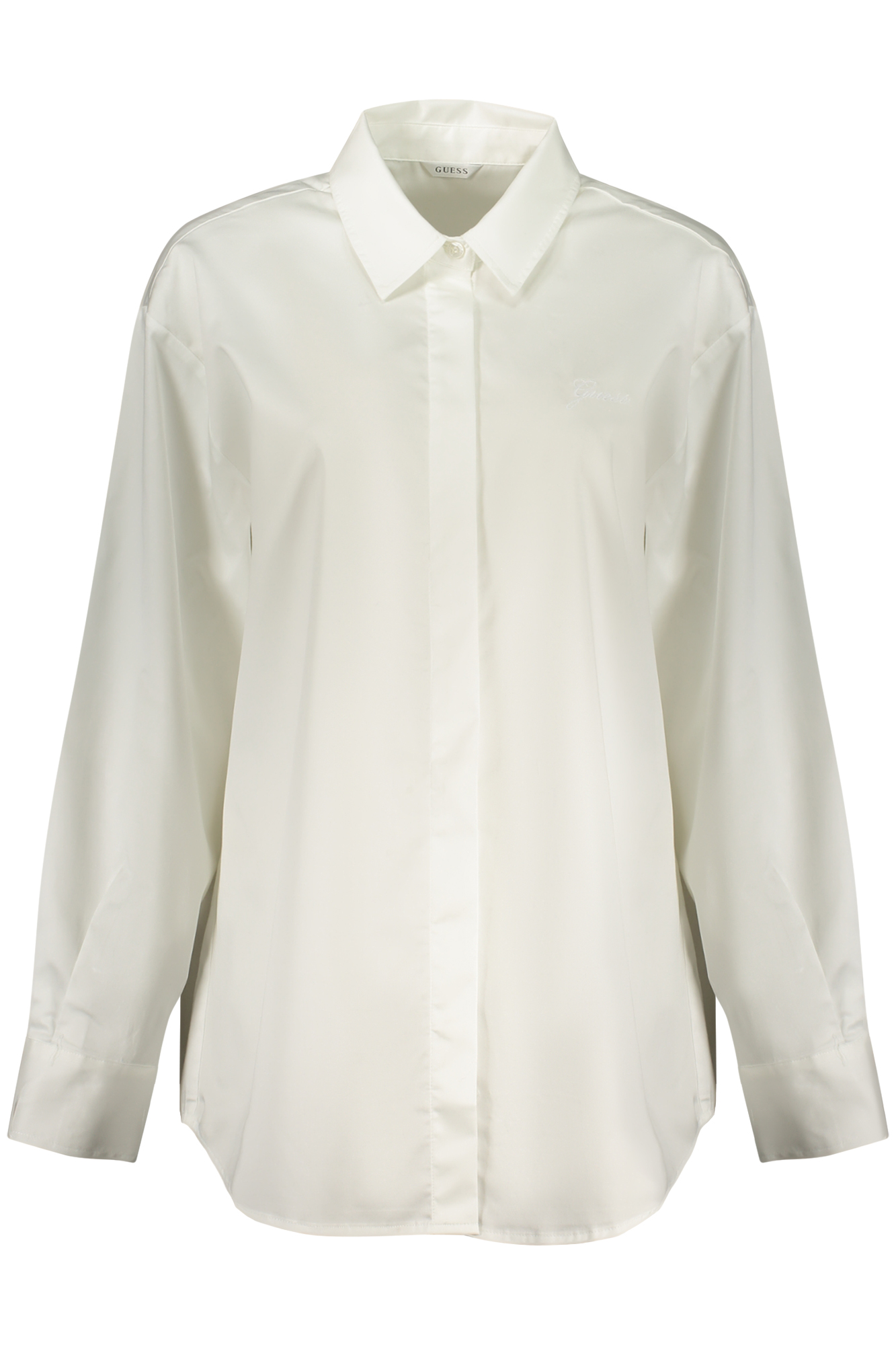 GUESS JEANS WOMEN'S LONG-SLEEVED SHIRT WHITE GUESS JEANS WOMEN'S LONG-SLEEVED SHIRT WHITE