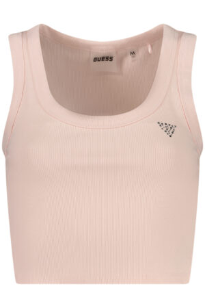GUESS JEANS WOMEN'S PINK TANK TOP