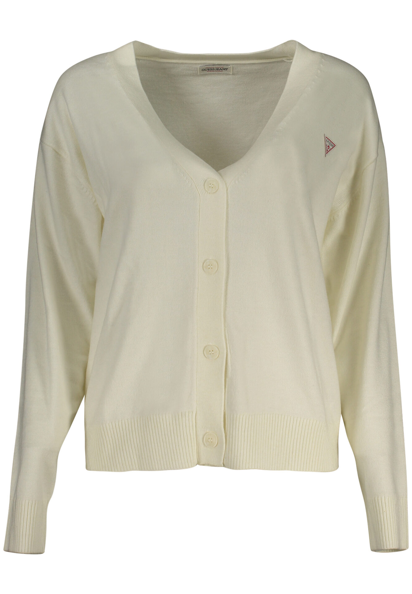GUESS JEANS WOMEN'S CARDIGAN WHITE
