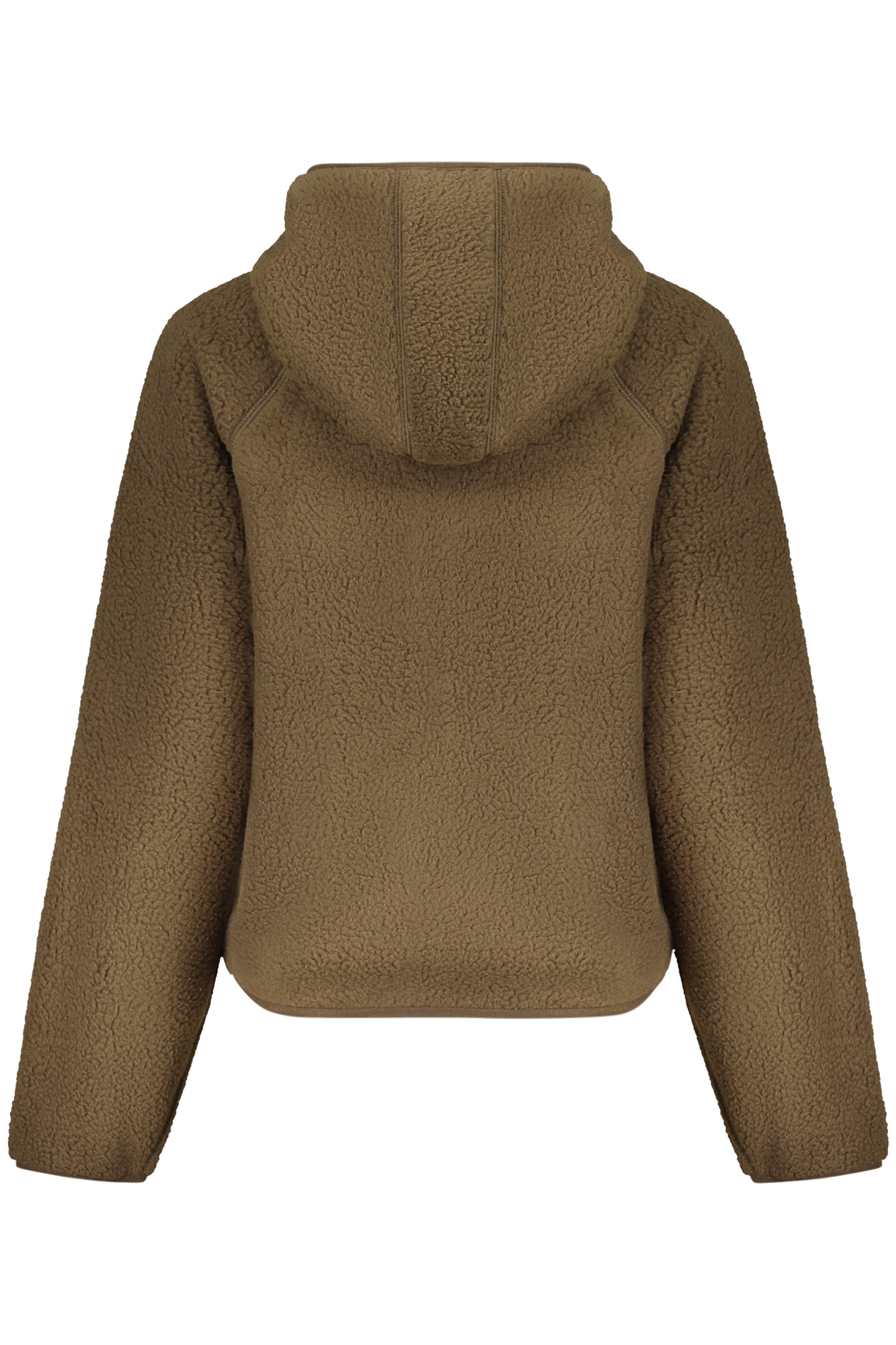 GUESS JEANS WOMEN'S BROWN ZIP-UP SWEATSHIRT GUESS JEANS WOMEN'S BROWN ZIP-UP SWEATSHIRT - Image 2