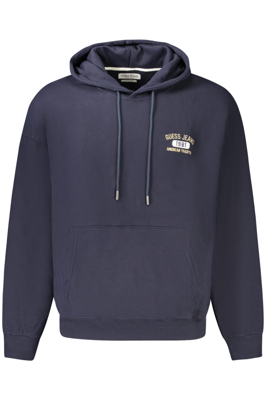 guessjeansfelpasenzazipuomoblu_1 GUESS JEANS mėlynas vyriškas džemperis