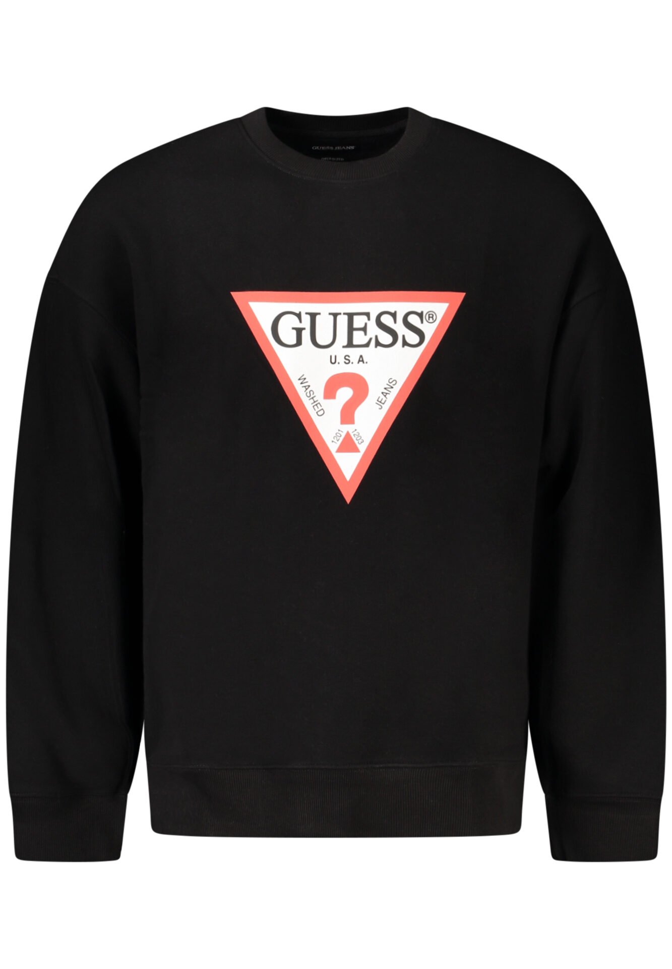 GUESS JEANS SWEATSHIRT WITHOUT ZIP MEN BLACK