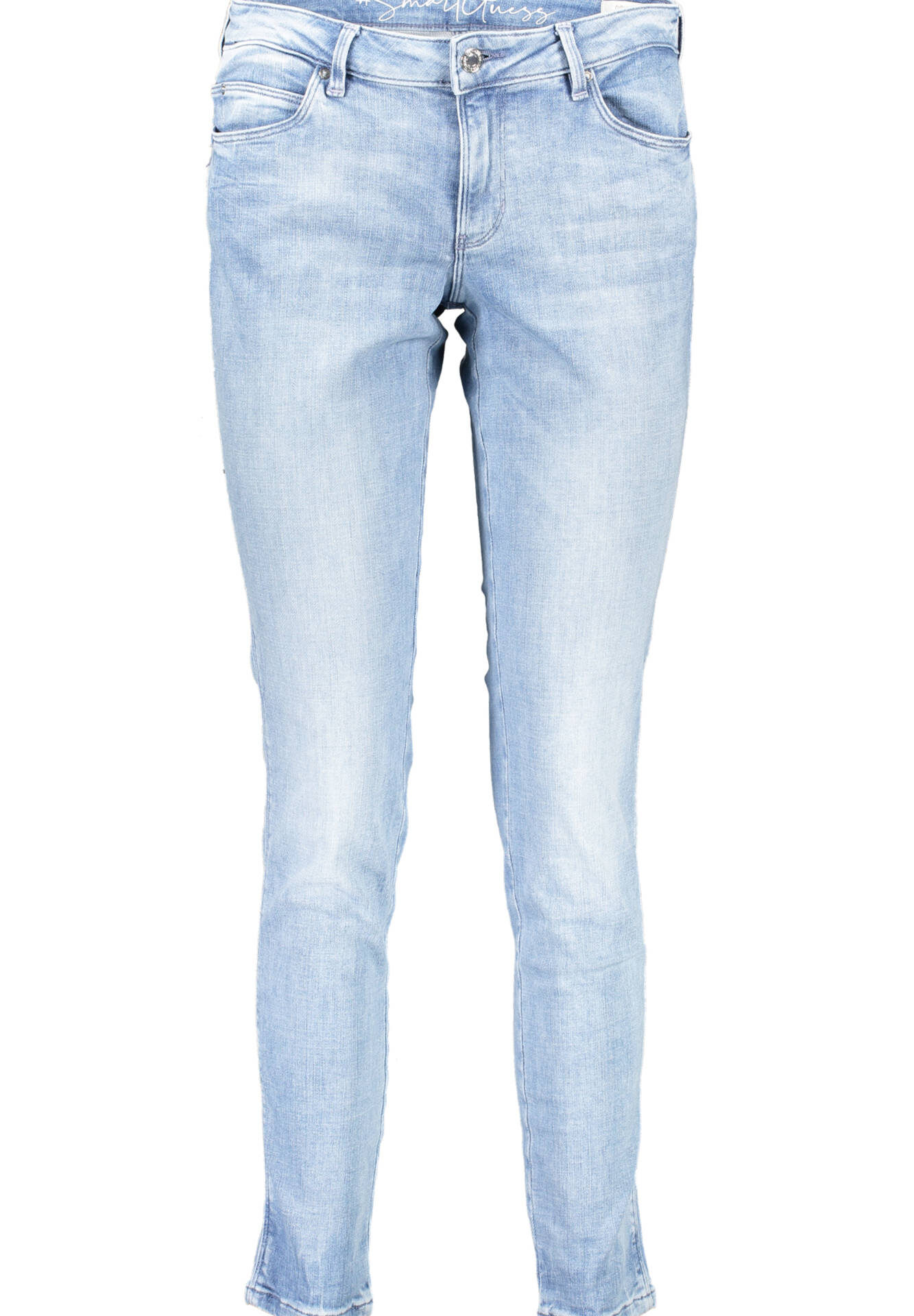 GUESS JEANS JEANS DENIM WOMAN LIGHT BLUE