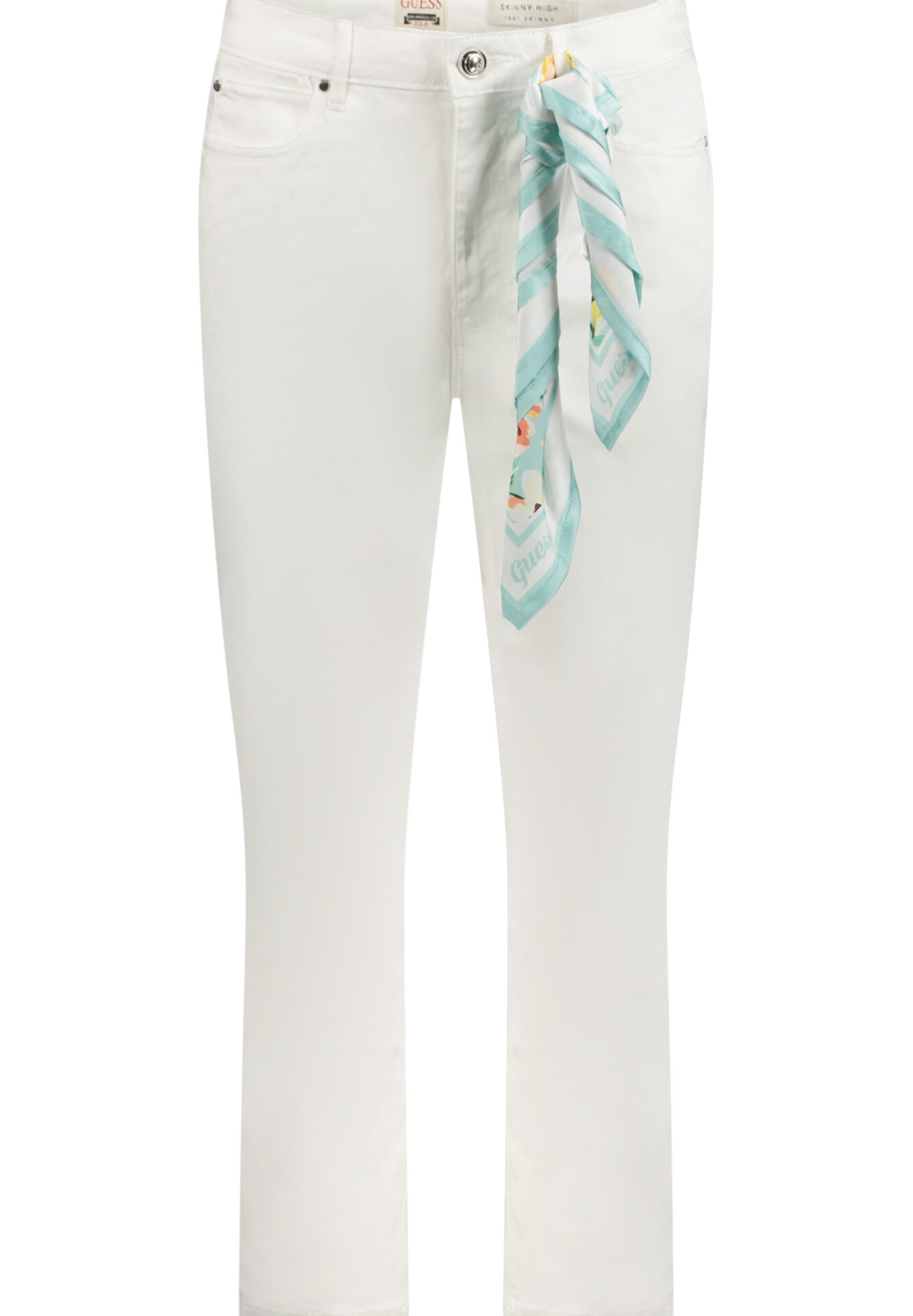 GUESS JEANS WOMEN'S WHITE DENIM JEANS
