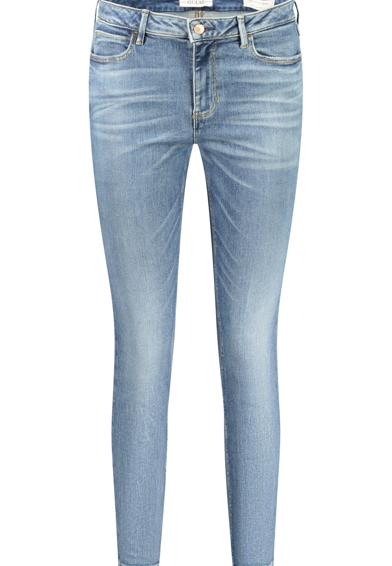 GUESS JEANS WOMEN'S DENIM JEANS BLUE