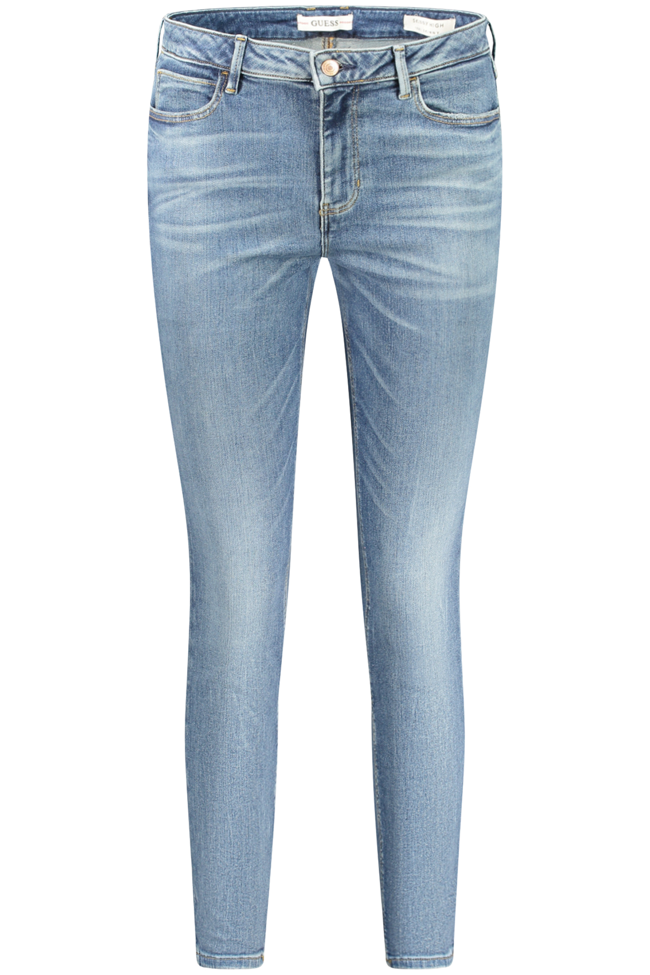 GUESS JEANS moteriški mėlyni džinsai GUESS JEANS moteriški mėlyni džinsai