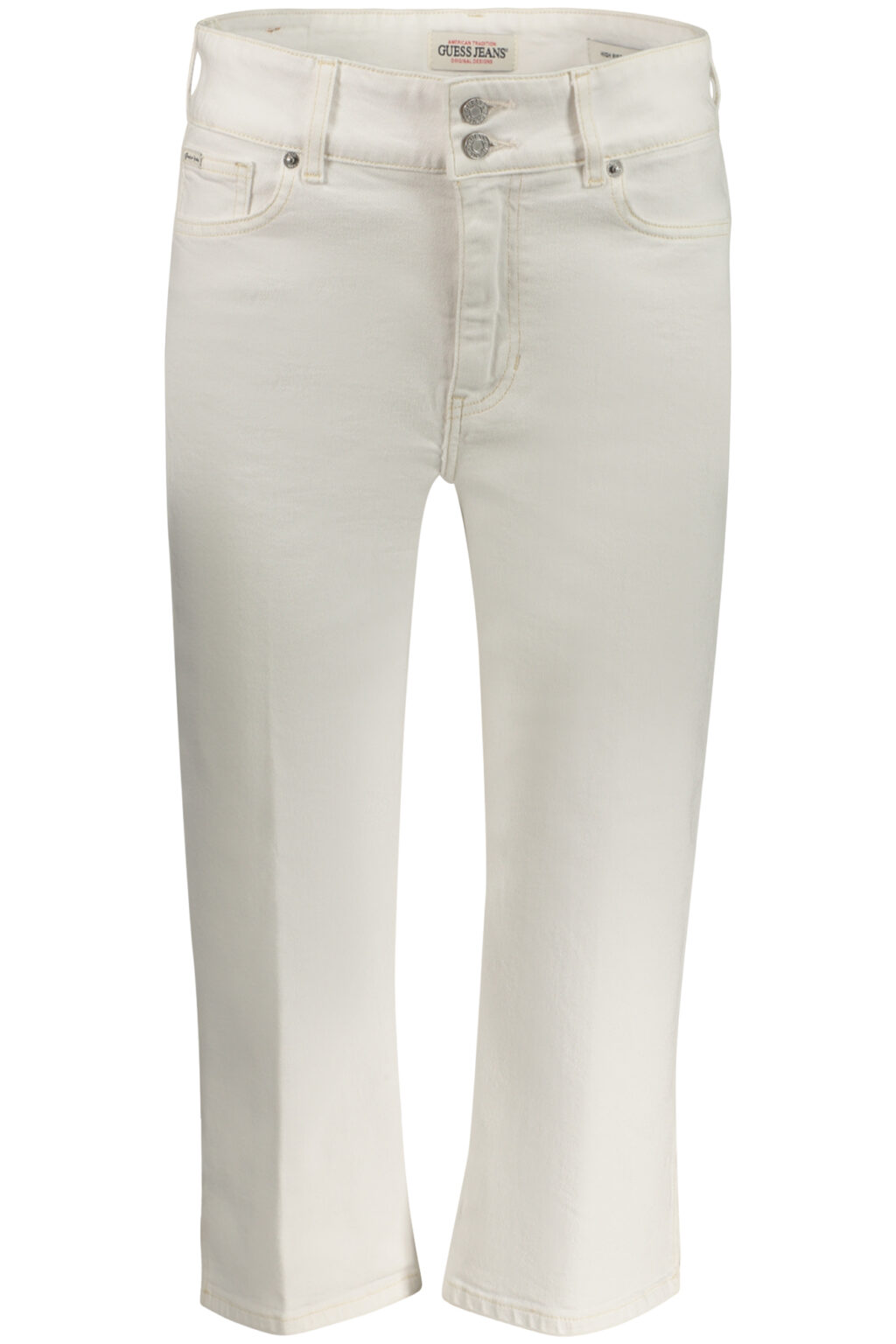 GUESS JEANS balti moteriški kapri džinsai