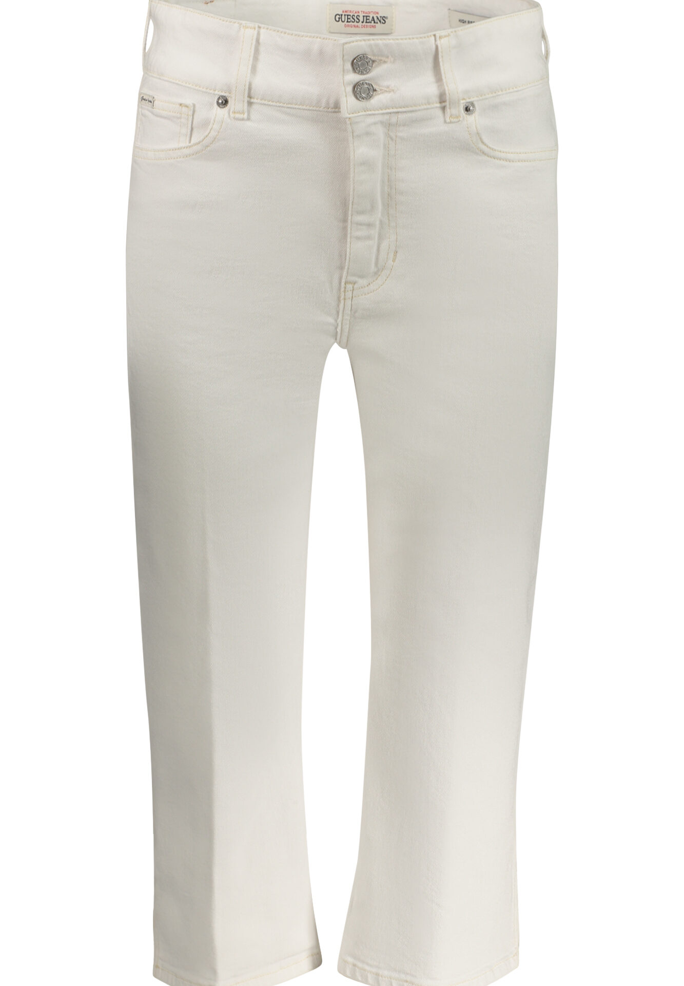 GUESS JEANS WOMEN'S WHITE JEANS CAPER