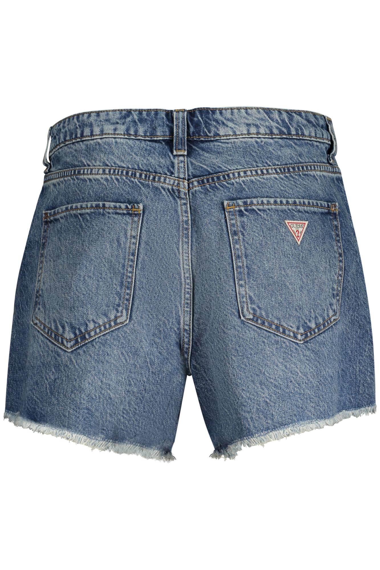 GUESS JEANS mėlyni moteriški džinsiniai šortai GUESS JEANS mėlyni moteriški džinsiniai šortai - Image 2