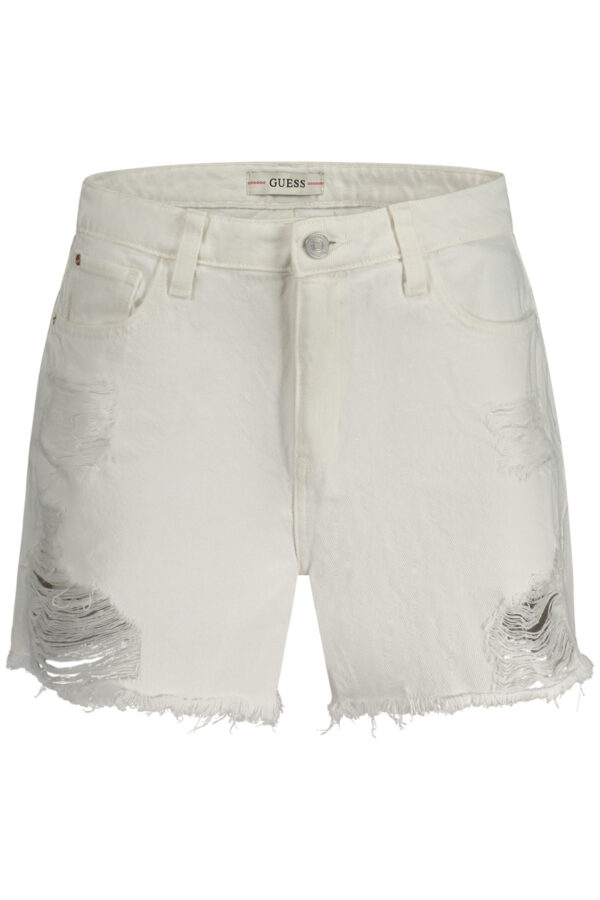 GUESS JEANS balti moteriški džinsiniai šortai
