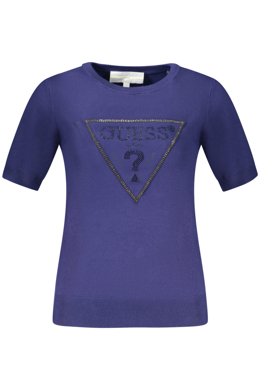 guessjeansmagliadonnablu_1 GUESS JEANS mėlynas moteriškas megztinis
