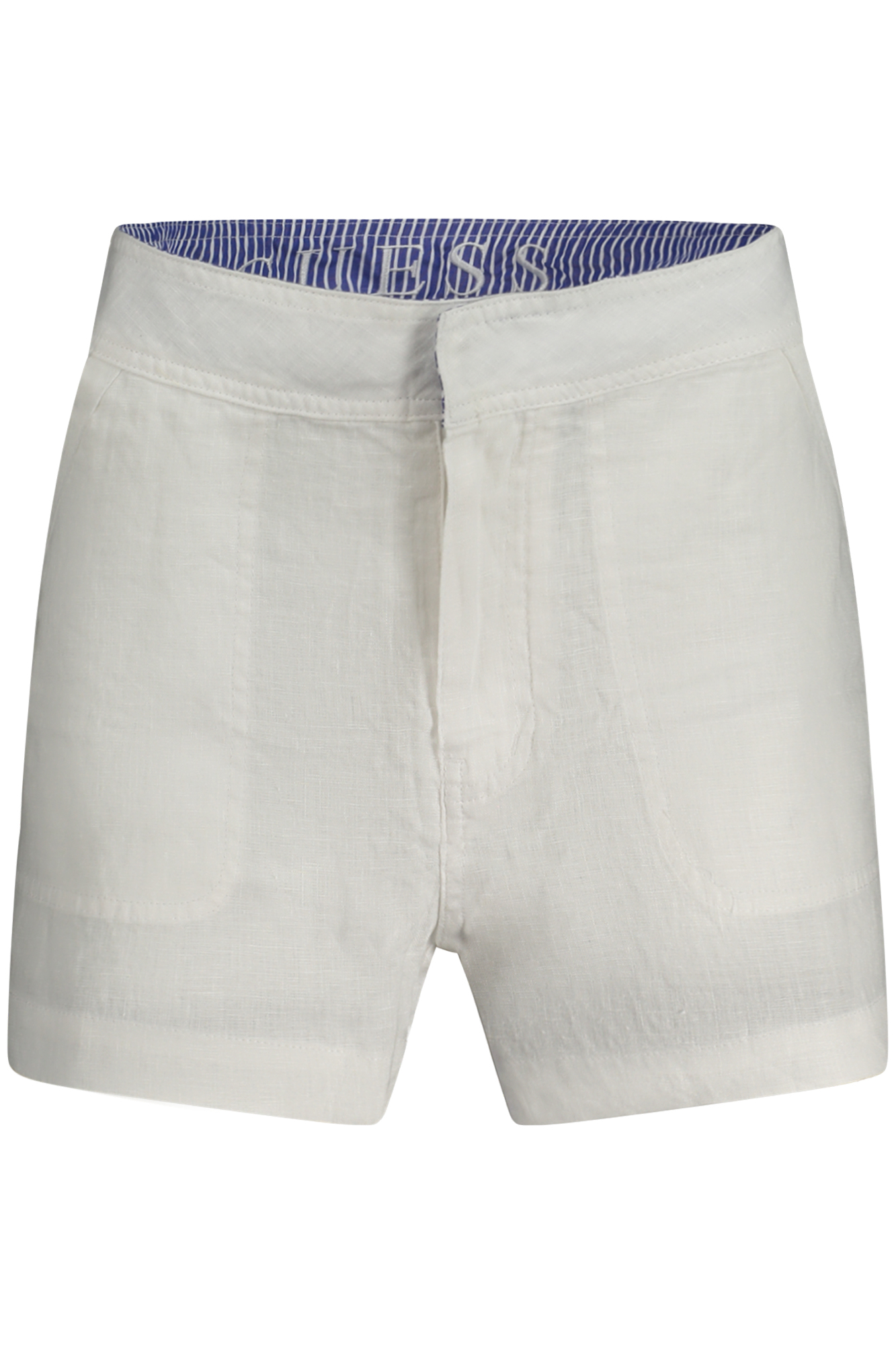 GUESS JEANS baltos moteriškos trumpos kelnės GUESS JEANS baltos moteriškos trumpos kelnės