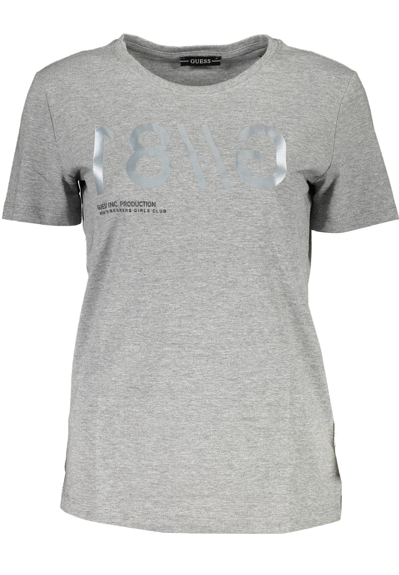 GUESS JEANS SHORT SLEEVE T-SHIRT WOMEN GREY