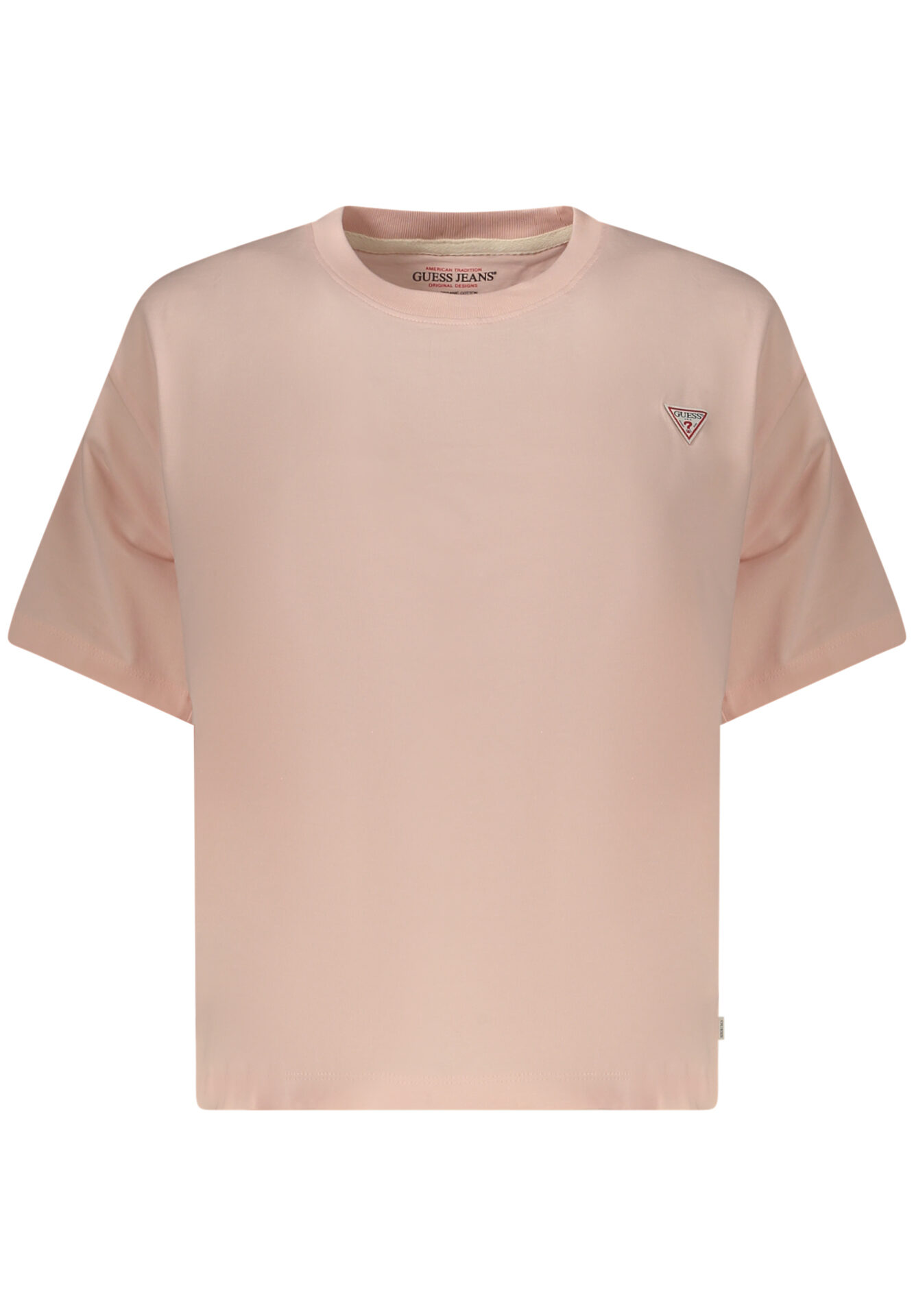 GUESS JEANS WOMEN'S SHORT SLEEVE T-SHIRT PINK