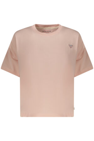 GUESS JEANS WOMEN'S SHORT SLEEVE T-SHIRT PINK