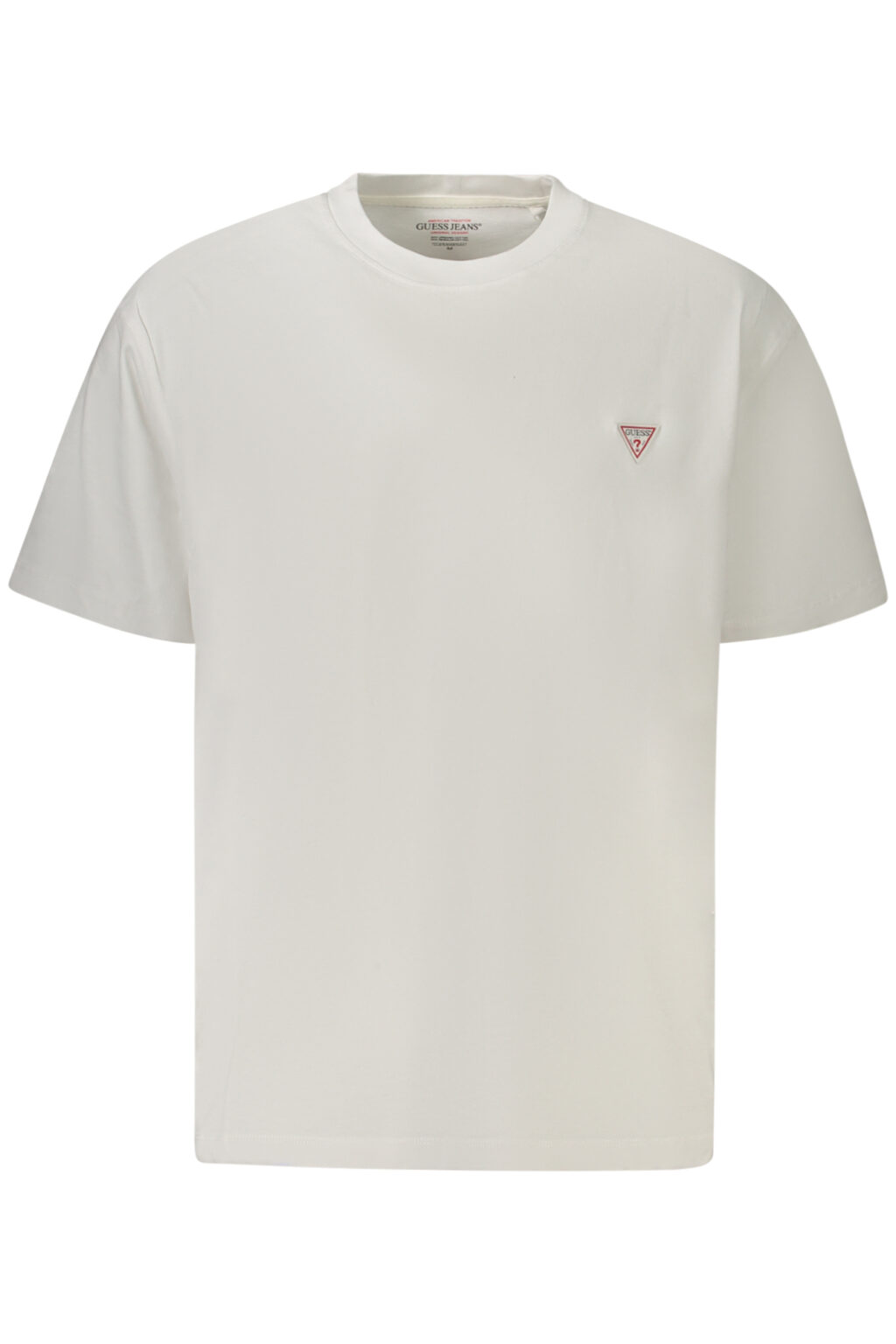 guessjeanst-shirtmanichecorteuomobianco_1 GUESS JEANS vyriški marškinėliai trumpomis rankovėmis, balti