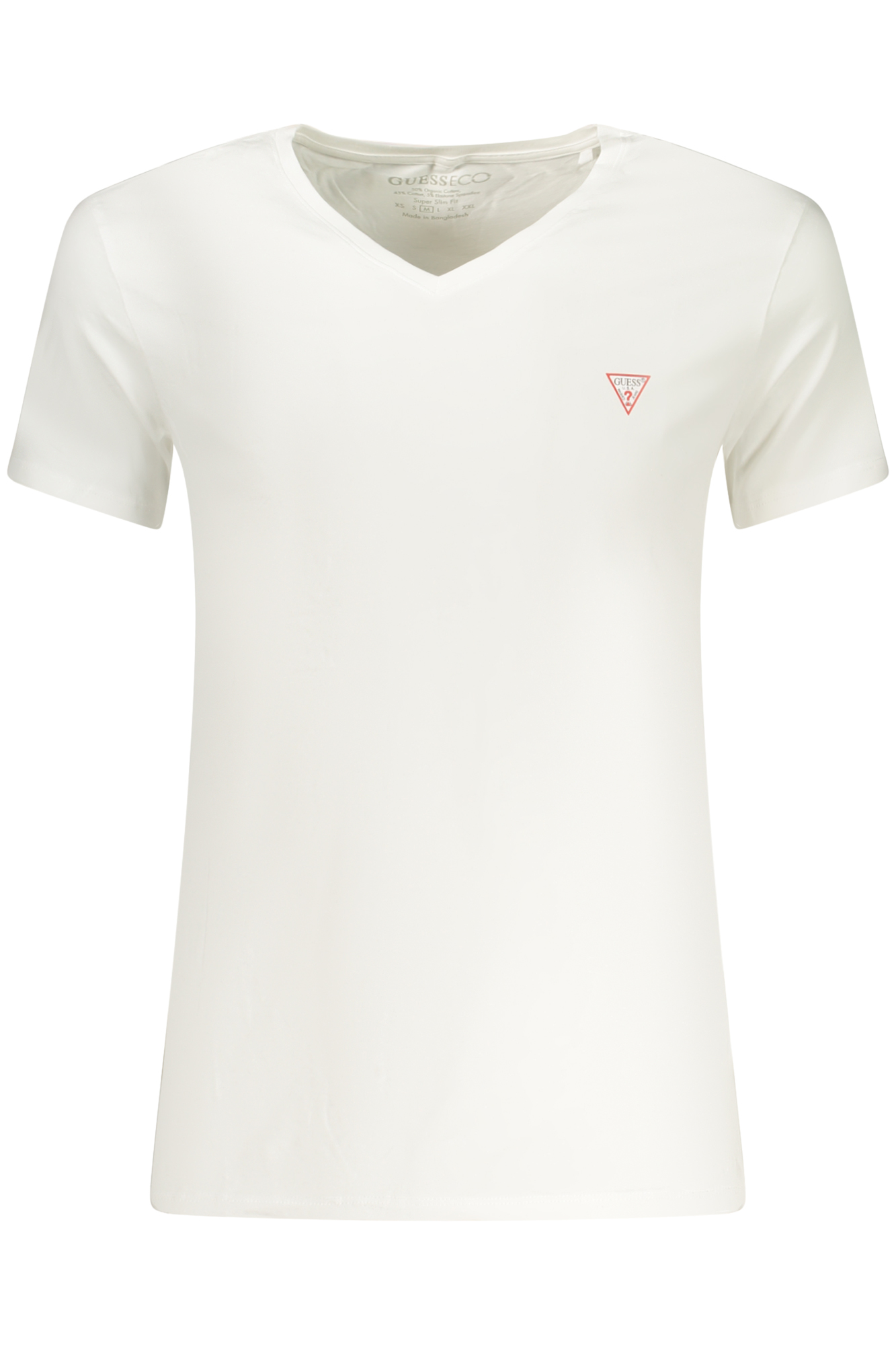 GUESS JEANS MEN'S SHORT-SLEEVED T-SHIRT WHITE GUESS JEANS MEN'S SHORT-SLEEVED T-SHIRT WHITE