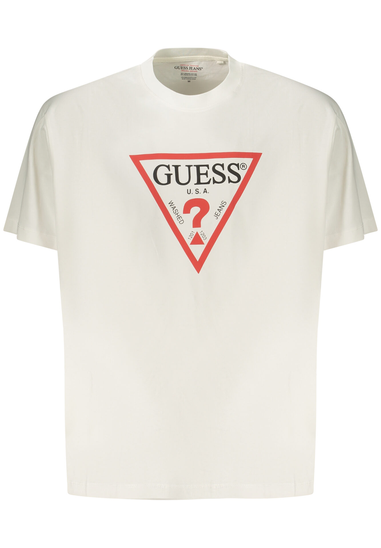 GUESS JEANS MEN'S SHORT-SLEEVED T-SHIRT WHITE
