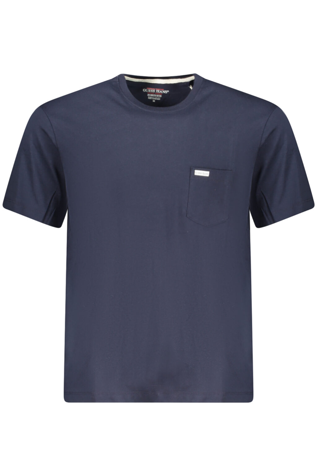 guessjeanst-shirtmanichecorteuomoblu_1 GUESS JEANS mėlyni vyriški marškinėliai trumpomis rankovėmis